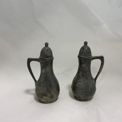 .214. Pewter Candlesticks | Shakers | Baldwin | Federal