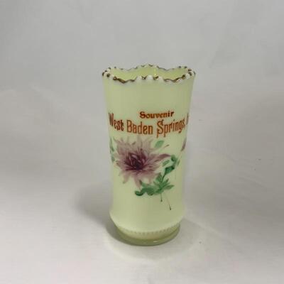 .215. HEISEY | Souvenir Custard Glass | West Baden Springs, IN