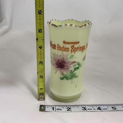 .215. HEISEY | Souvenir Custard Glass | West Baden Springs, IN