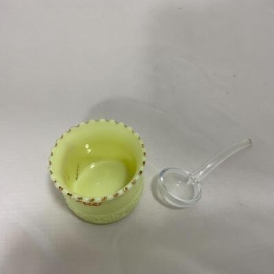 .216. HEISEY | Souvenir Custard Glass | Green Lake, WI