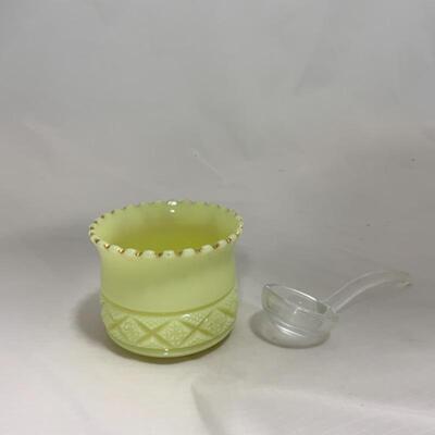 .216. HEISEY | Souvenir Custard Glass | Green Lake, WI