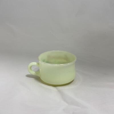 .217. HEISEY | Souvenir Custard Glass Mug | Harrisville