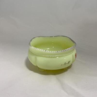 .219. HEISEY | Souvenir Custard Glass | Burlington