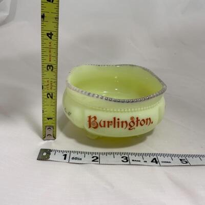 .219. HEISEY | Souvenir Custard Glass | Burlington