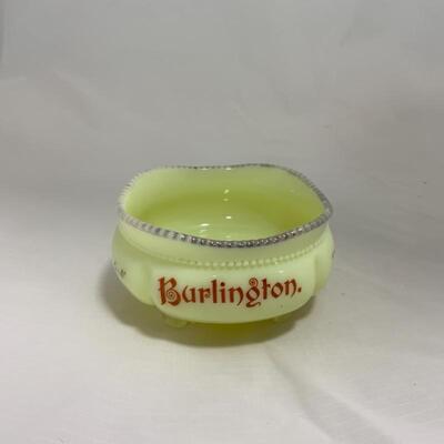 .219. HEISEY | Souvenir Custard Glass | Burlington