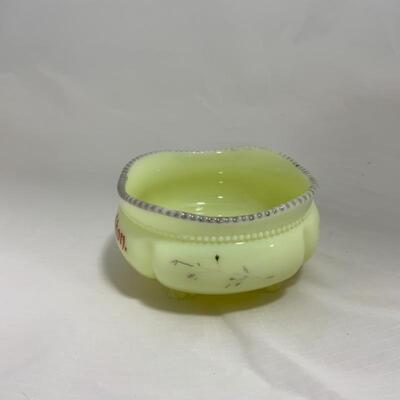 .219. HEISEY | Souvenir Custard Glass | Burlington