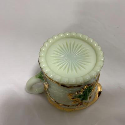 .224. ANTIQUE | Northwood Maple Leaf | 3 Piece Set