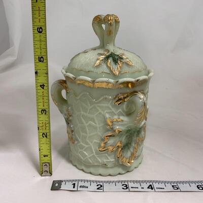 .224. ANTIQUE | Northwood Maple Leaf | 3 Piece Set