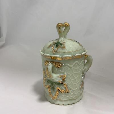 .224. ANTIQUE | Northwood Maple Leaf | 3 Piece Set