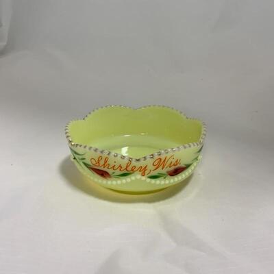 .225. HEISEY | Souvenir Custard Glass | Shirley, WI