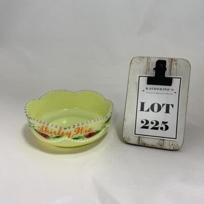 .225. HEISEY | Souvenir Custard Glass | Shirley, WI