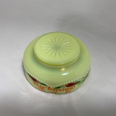 .225. HEISEY | Souvenir Custard Glass | Shirley, WI