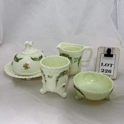 .226. ANTIQUE | Northwood Geneva | Four Piece Set