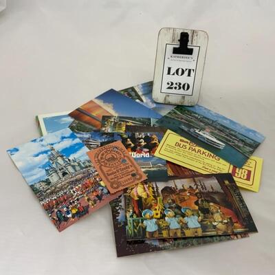 .230. VINTAGE | Disney World Postcard Lot