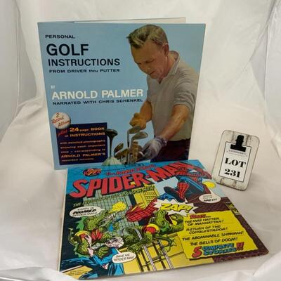 .231. VINTAGE | Arnold Palmer & Spider-Man Albums