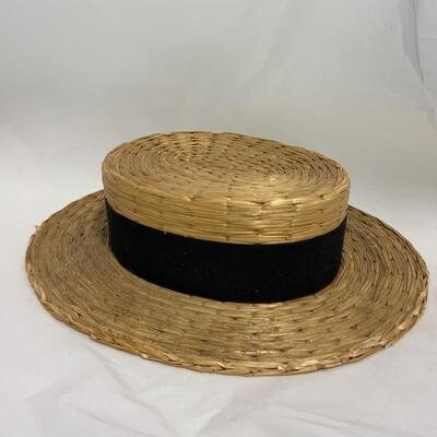 .257. VINTAGE | Straw Boater Hat 
