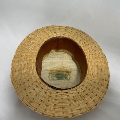 .257. VINTAGE | Straw Boater Hat 