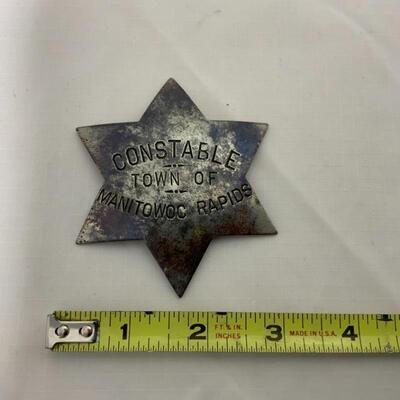.264. ANTIQUE | Manitowoc Falls Constable Badge | 1800s