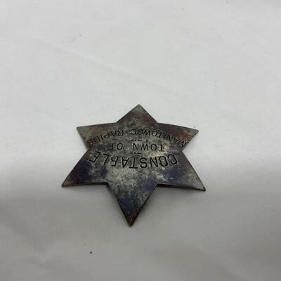 .264. ANTIQUE | Manitowoc Falls Constable Badge | 1800s