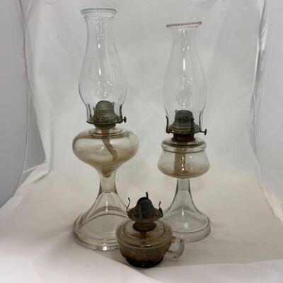 .265. VINTAGE | Three Oil Lamps 