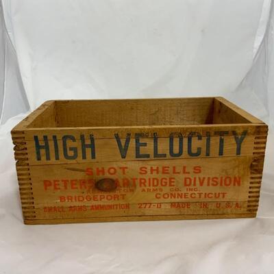 .273. VINTAGE | Peters High Velocity Shot Shells Crate