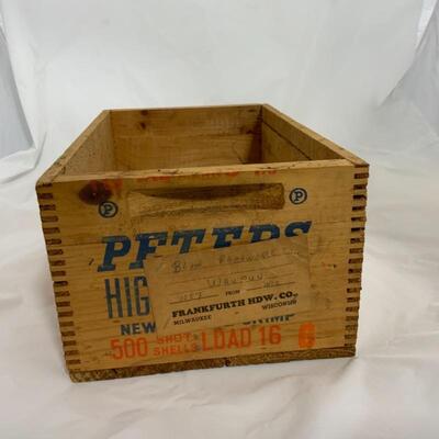 .273. VINTAGE | Peters High Velocity Shot Shells Crate