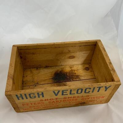 .273. VINTAGE | Peters High Velocity Shot Shells Crate