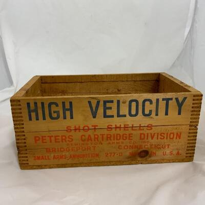 .273. VINTAGE | Peters High Velocity Shot Shells Crate