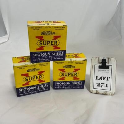 .274. Western | Shotgun Shells | 2 Full Boxes 1 Empty