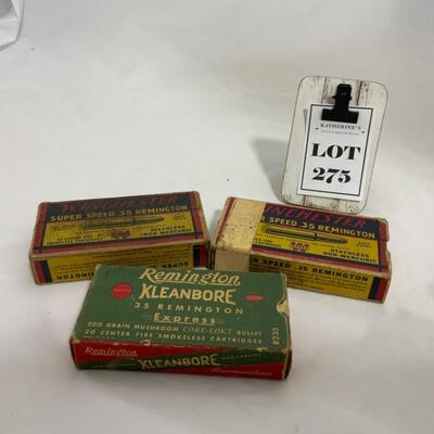 .275. VINTAGE | Three Boxes Smokeless Cartridges 