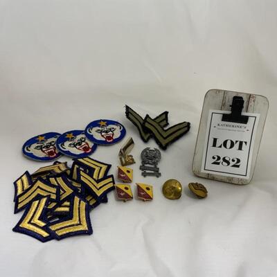 .282. Lot of Military Patches and Pins