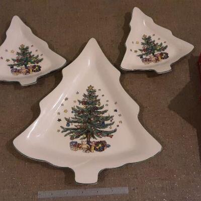 Christmas tree candy dishes