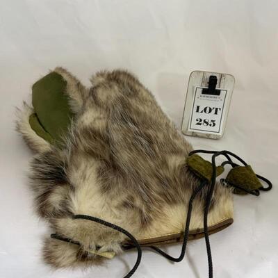 .285. ANTIQUE | WW2 Army Air Force | Extreme Cold | Arctic Wolf Mittens