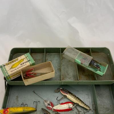 .296. LARGE Lot of Ice Fishing Supplies | Tackle Box with Tackle
