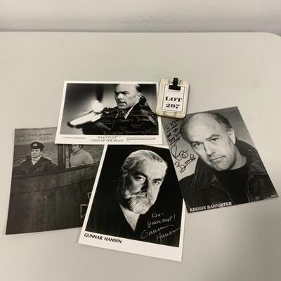 .297. Four Autographed 8x10s | BANNISTER | HANSEN | AINLEY