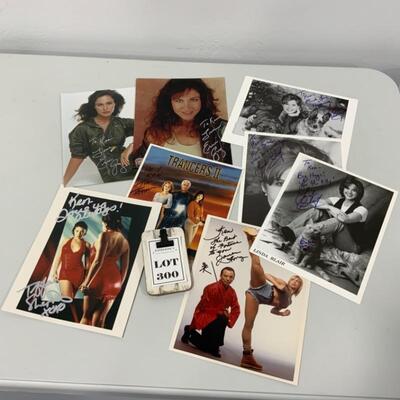 .300. Eight Tv & Movie Star Autographed 8x10s | BLAIR | GRAY | HONG