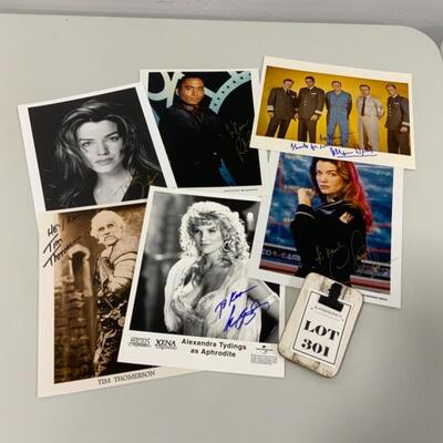 .301. Six Sci-Fi Celebrity Autographs | Babylon5 | Xena 