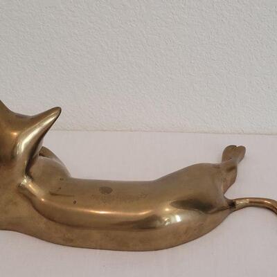 Lot 18: Vintage Brass Cat