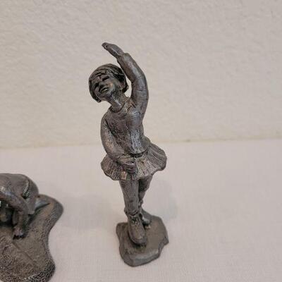 Lot 33: (2) Michael Richer Pewter Sculptures