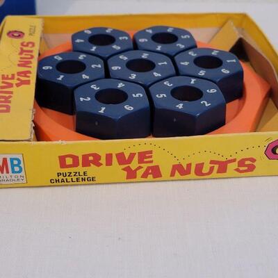 Lot 37: Vintage Monkey Puzzle and Milton Bradley Drive Ya Nuts Game