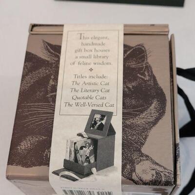Lot 38: Cat Playing Cards, Books & Message Board