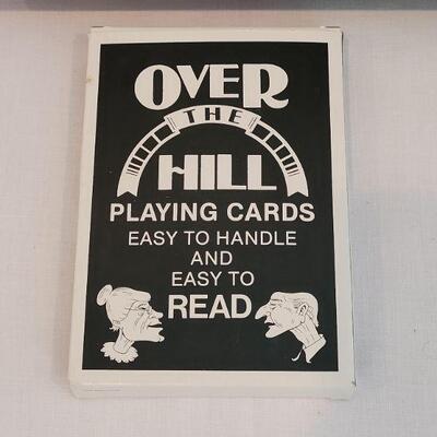 Lot 40: Senior Moments Game & Over the Hill Large Playing Cards