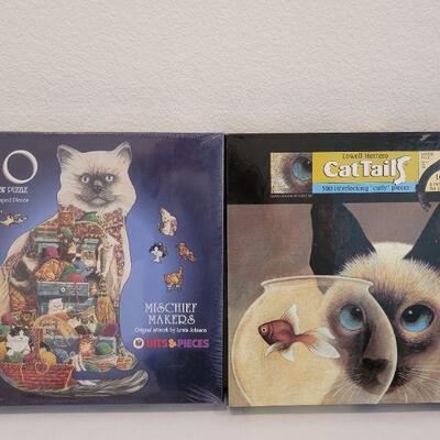 Lot 46: (2) Cat Puzzles