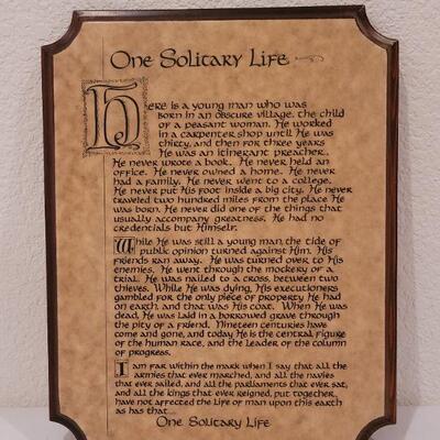 Lot 55: One Solitary Life