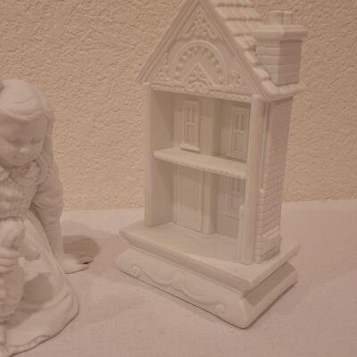 Lot 61: Department 56 Girl and Dollhouse