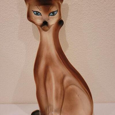 Lot 62: California Pottery Siamese Cat Hanging Platter 