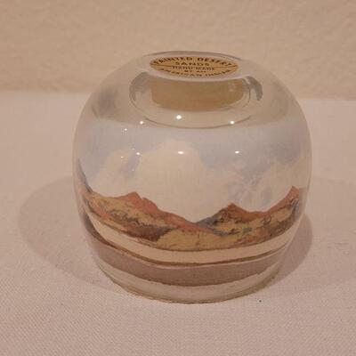 Lot 80: Encased Geese and Sand Paperweight 