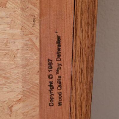 Lot 102: Wood Quilt by Detweiler (signed)