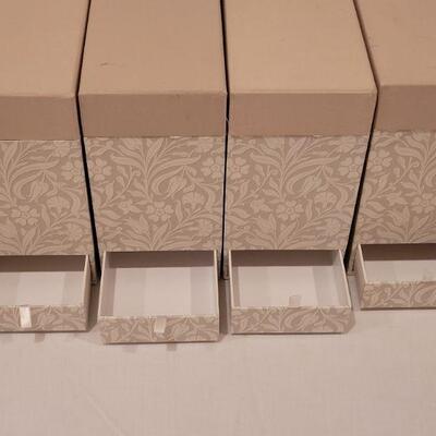 Lot 110: Greeting Card Storage Boxes (one has a small dent on a the edge)
