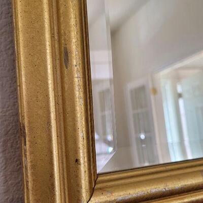 Lot 115: Beveled Glass Vintage Mirror 22